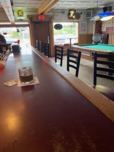 Bar counter inside of Palmer Bar